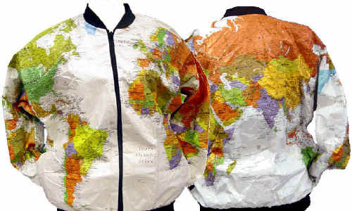 The Savvy Traveller - Interarts Wearin' the World Map Jackets and Caps